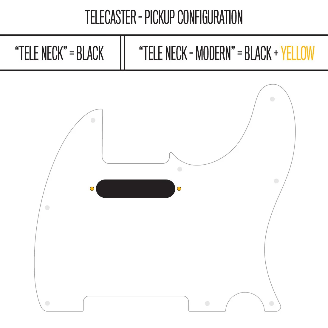 Maybellene - Telecaster Pickguard - Silver on Silver - Image 3