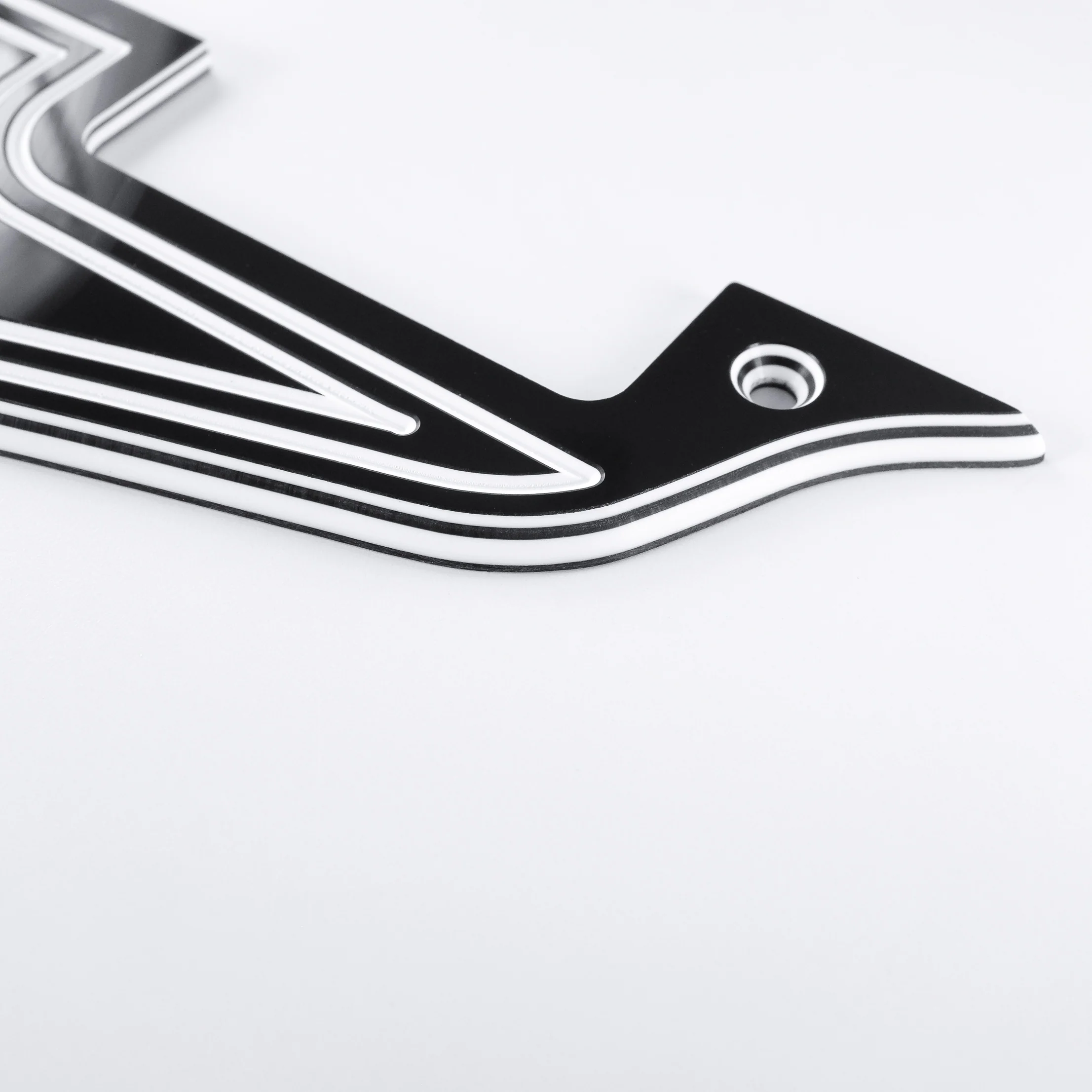 STREAMLINE Pickguard - Les Paul Standard - 5-ply Black/White - Image 3