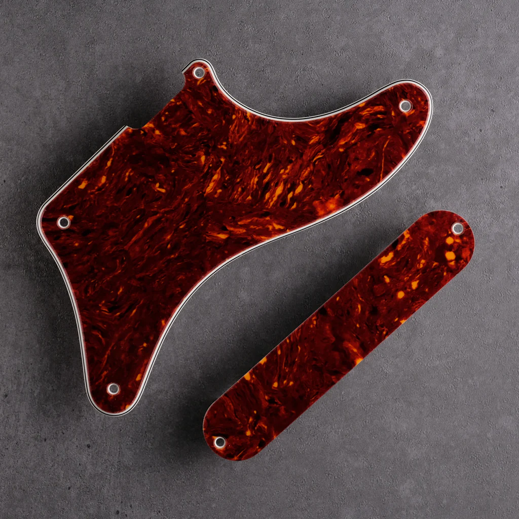 STREAMLINE - Cabronita Pickguard and Backplate Set - Tort Mars Red 4-ply - Image 4